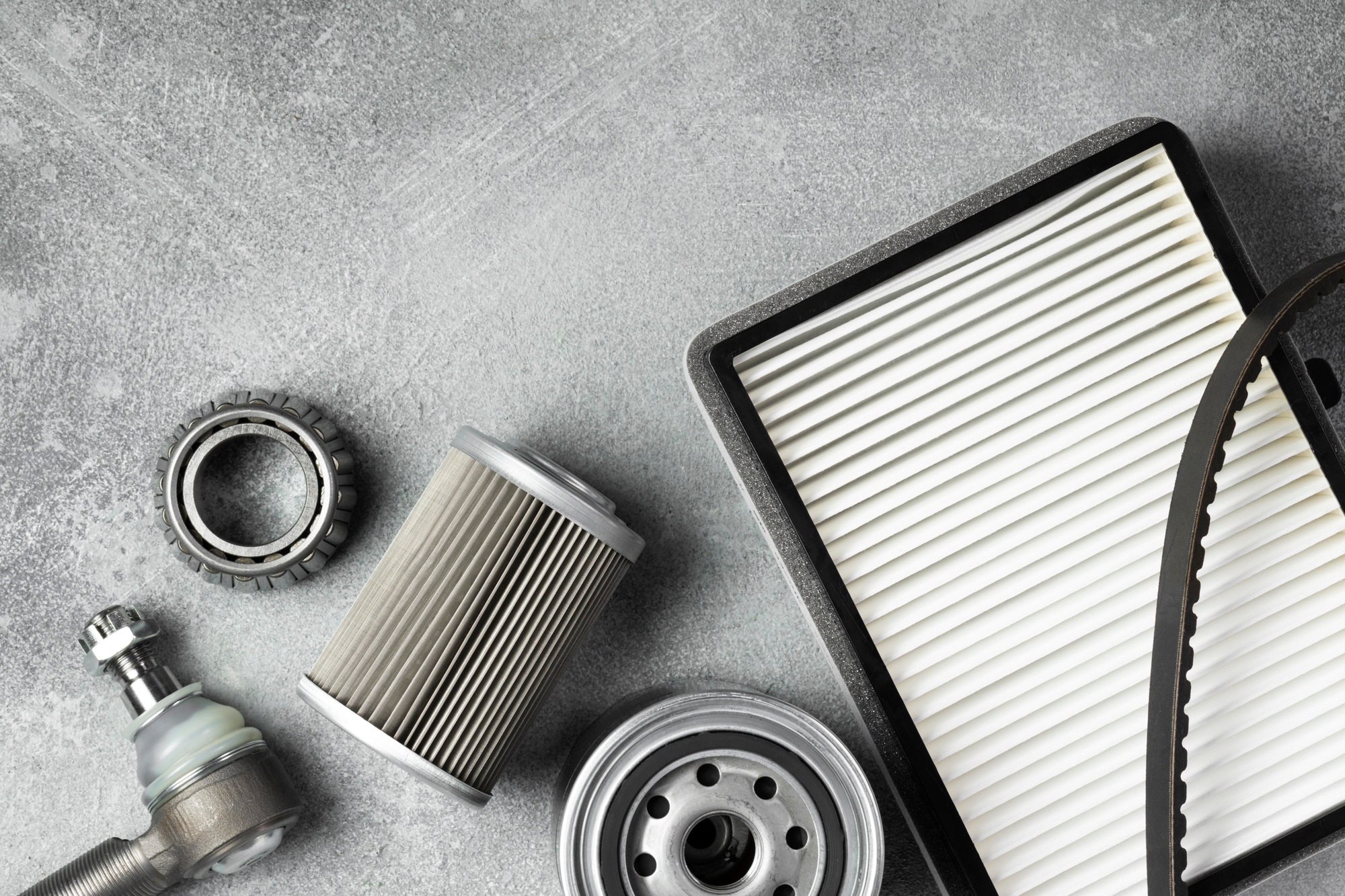 The composition different car accessories